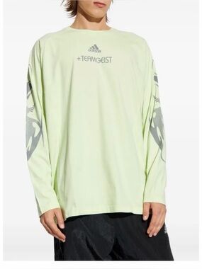 New Men’s XL adidas Teamgeist Long Sleeve Tee - Light Green
